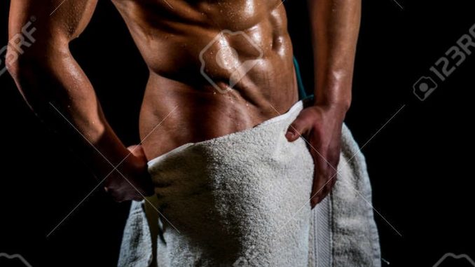 125829424-sexy-towel-on-a-male-body-penis-hidden-under-a-towel-a-man-after-a-shower-beautiful-male-body-